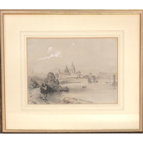 546 - JAMES DUFFIELD HARDING, O.W.S., 1797 - 1863, BRITISH, WATERCOLOUR AND PENCIL
View of Catania, mounte... 