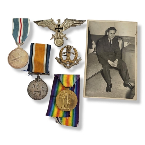 3 - A COLLECTION OF WWI AND LATER BRITISH WAR MEDALS
Comprising a pair of medals awarded to 7698 PTE P.C... 