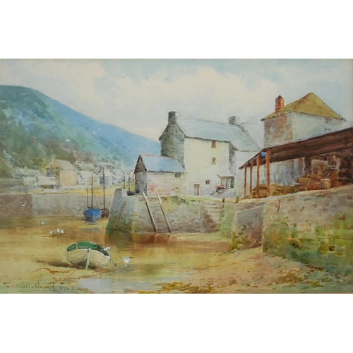 507 - HENRY JOHN SYLVESTER STANNARD, 1870 - 1951, A COLLECTION OF THREE 'CORNISH' WATERCOLOUR LANDSCAPES
C... 