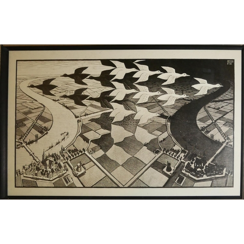 513 - MAURITS CORNELIUS ESCHER, DUTCH, 1898 - 1972, A COLLECTION OF THREE BLACK AND WHITE PRINTS
Comprisin... 