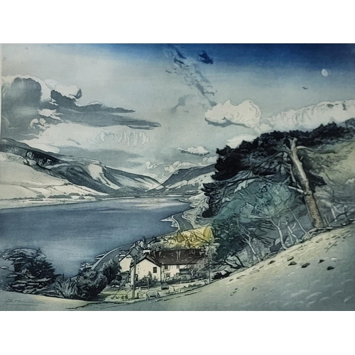 524 - GORDON MILES, A LIMITED EDITION (2/150) WELSH SCHOOL ETCHING
Landscape view, Royal Academy Summer Ex... 