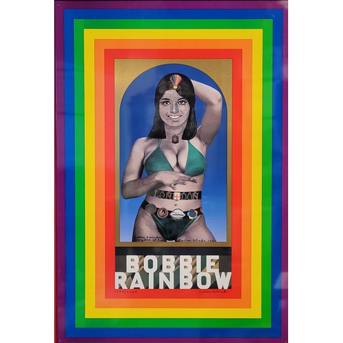 481 - SIR PETER BLAKE, R.A., BN 1932,  'BOBBIE RAINBOW', A LIMITED EDITION (1896/2000) LITHOGRAPH ON TIN
W... 