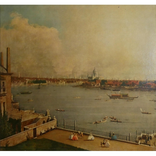 501 - AN EARLY 1930’S MEDICI PRINT AFTER CANALETTO, VIEW OF LONDON FROM THE TERRACE OF RICHMOND HOUSE
In o... 