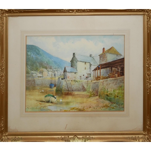 507 - HENRY JOHN SYLVESTER STANNARD, 1870 - 1951, A COLLECTION OF THREE 'CORNISH' WATERCOLOUR LANDSCAPES
C... 