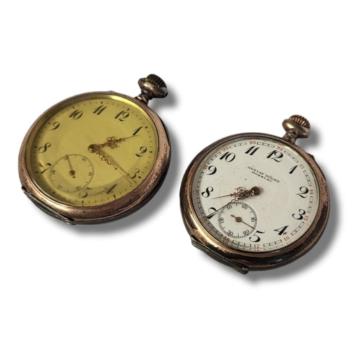 51a - TWO EARLY 20TH CENTURY GERMAN SILVER GENT’S POCKET WATCHES
Open face with subsidiary seconds dial an... 