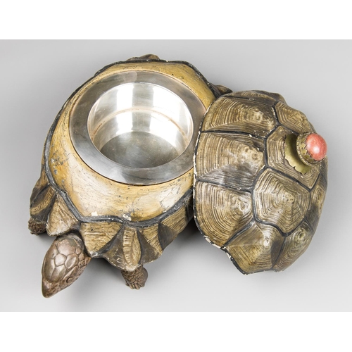 151 - ANTHONY REDMILE, LONDON, AN UNUSUAL TORTOISE CONTAINER BOX, CIRCA 1970.
Fashioned from a resin plast... 