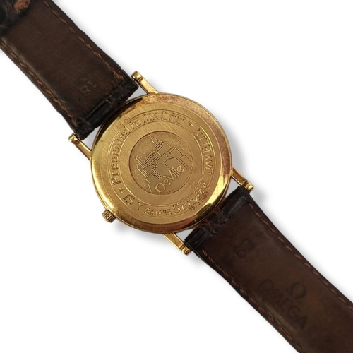 192 - OMEGA, DE VILLE, A VINTAGE 18CT GOLD GENT’S WRISTWATCH
Ultra thin case with gold tone dial and calen... 