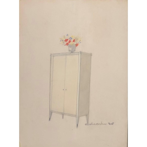 407 - ANDRE ARBUS, 1903 - 1969, PENCIL AND WATERCOLOURS
Furniture designs, three signed, one dated 1938, f... 