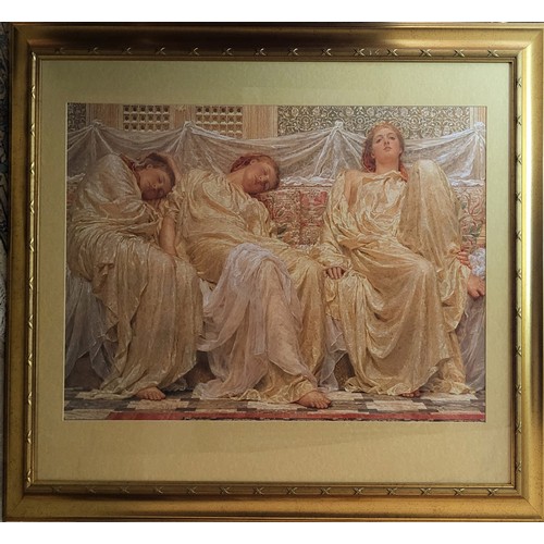 405 - AFTER ALBERT JOSEPH MOORE, 1841 - 1893, TWO LARGE PORTRAIT PRINTS
Titled 'Silver' and 'Dreamers', in... 