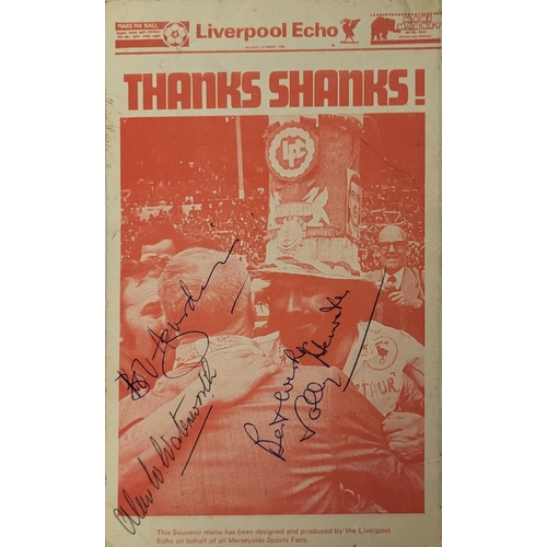 51 - LIVERPOOL FOOTBALL CLUB, A SIGNED BILL SHANKLEY TESTIMONIAL PROGRAM
Titled 'Liverpool's Sportsmen Sa... 