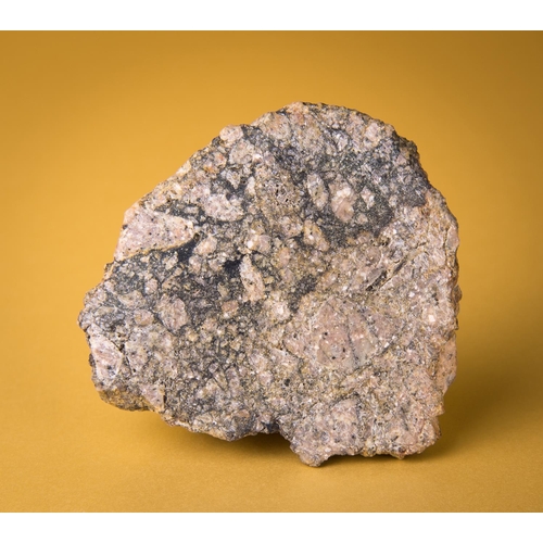 874 - SLICE OF THE MOON - LUNAR FELDSPATHIC BRECCIA SLICE, MOROCCO NWA.
Rocks from the Moon are among the ... 