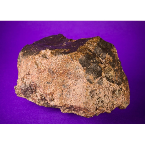 890 - ORDINARY CHONDRITE METEORITE, MAURITANIA, NWA.
A hefty rock displaying some fusion crust and shock l... 