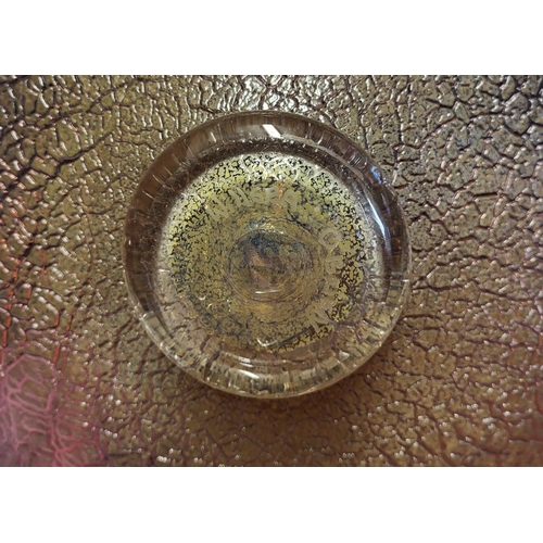 287 - WILLSEA O’BRIEN, A MODERN DESIGN LARGE ART GLASS PEDESTAL DISH
The centre moulded with a textured sp... 