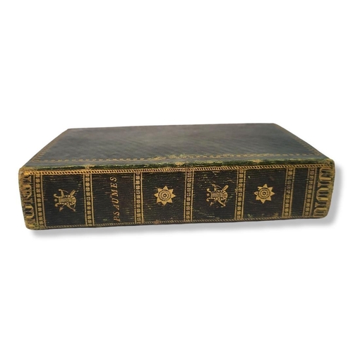 292 - AN EARLY 19TH CENTURY FRENCH LEATHER BOUND HARDBACK BOOK
Titled ‘Les Psaumes De David', Nouvelle Edi... 