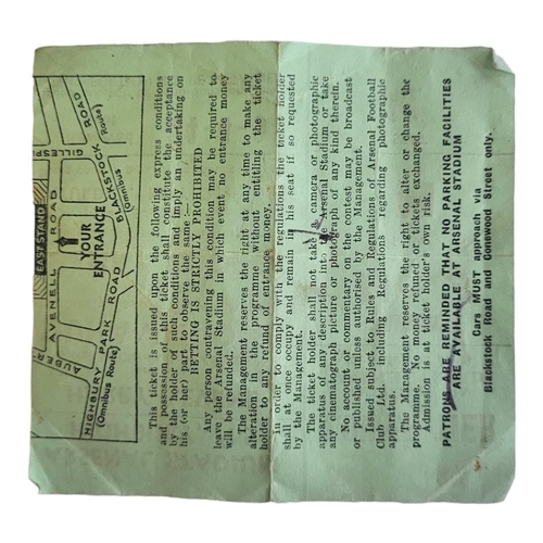 309 - MUHAMMAD ALI, A 20TH CENTURY BOXING MATCH TICKET
Arsenal Stadium, Highbury, presented by Harry Levin... 