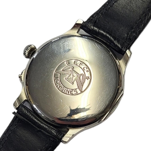 16 - LONGINES, ‘LINDBERGH HOUR', A STAINLESS STEEL GENT’S WRISTWATCH
Having a rotating bezel marked with ... 