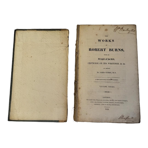 202 - ROBERT BURNS, A SET OF EARLY 19TH CENTURY HARDBACK BOOKS
Titled ‘The Works of Robert Burns', by Jame... 