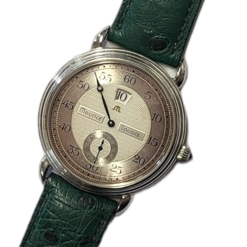 21 - MAURICE LACROIX, A STAINLESS STEEL GENTS WRISTWATCH
Having a silver tone dial date window and subsid... 