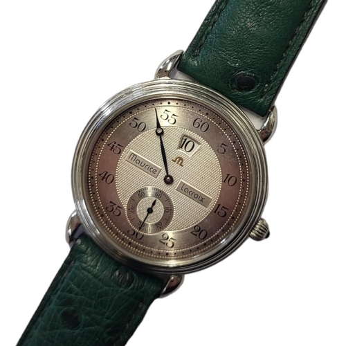 21 - MAURICE LACROIX, A STAINLESS STEEL GENTS WRISTWATCH
Having a silver tone dial date window and subsid... 