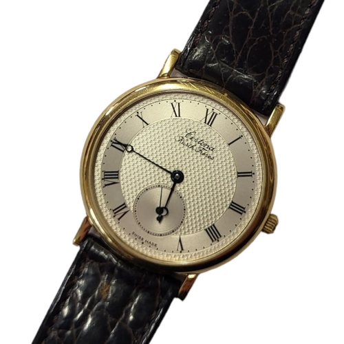 24 - CERTINA, A GOLD PLATED GENT’S WRISTWATCH
Having a textured silver tone dial with seconds dial marked... 