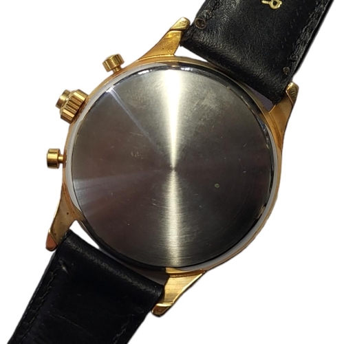 32 - DUBEY AND SCHALDENBRAND, A VINTAGE GOLD PLATED GENT’S WRISTWATCH
Silver tone dial with two subsidiar... 