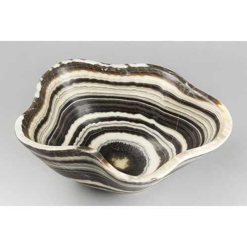 Zebra Onxy Crystal Bowl by Novenary main image 1