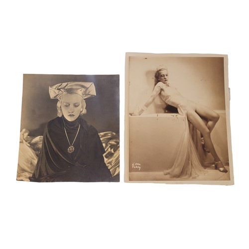 3 - MADAME D'ORA (DORA KALLMUS), 1881 - 1963, TWO SEPIA PORTRAIT PHOTOGRAPHS
Female in Art Deco pose, be... 