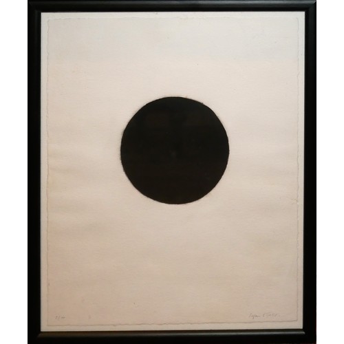 414 - STEFAN HALLER, A LIMITED EDITION (2/100) BLACK AND WHITE ABSTRACT PRINT
Black circle on white ground... 