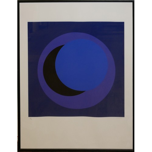 419 - GENEVIEVE CLAISSE, BN 1936, LIMITED EDITION (28/40) ABSTRACT SERIGRAPH ON PAPER
Titled 'Cercle Viole... 