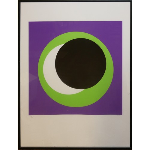 418 - GENEVIEVE CLAISSE, BN 1936, LIMITED EDITION (39/40) ABSTRACT SERIGRAPH ON PAPER PRINT
Titled 'Cercle... 