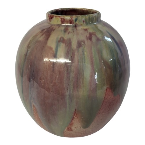 133 - CHARLES NOKE AND HARRY NIXON FOR ROYAL DOULTON ‘CHANG WARE’ STONEWARE VASE, CIRCA 1925
Applied with ... 