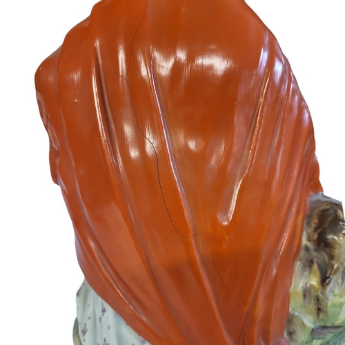 140 - STAFFORDSHIRE, A FIGURAL GROUP OF LITTLE RED RIDING HOOD
Polychrome painted with bright multicoloure... 