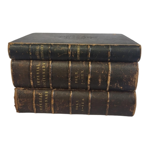 161 - IMPERIAL DICTIONARY, ENGLISH, TECHNOLOGICAL AND SCIENTIFIC
Pub. Blackie & Co., 1863, along with vol ... 