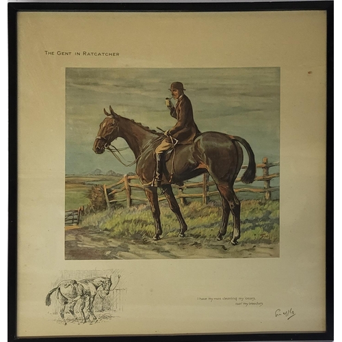 469 - CHARLIE JOHNSON PAYNE (SNAFFLES), 1884 - 1967, AN EARLY 20TH CENTURY HAND COLOURED LITHOGRAPH
Titled... 