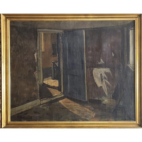 433 - OTTO NIELSON, DANISH, 1877 - 1959, OIL ON CANVAS
Avant Garde House, interior scene, signed bottom ri... 