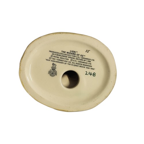 184 - ROYAL DOULTON, A SET OF LIMITED EDITION 'WIZARD OF OZ' PORCELAIN FIGURINES
Limited edition of 1500, ... 