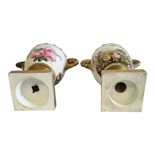 235 - H AND R DANIEL, A PAIR OF 18TH CENTURY PORCELAIN BASES
The gallery pierced with hearts and diamonds,... 