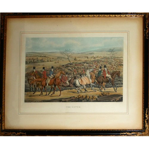 459 - HENRY ALKEN, 1785 - 1851, A SET OF FOUR EQUESTRIAN PRINTS
Titled 'Check', ‘The Cover', 'Full Cry' an... 