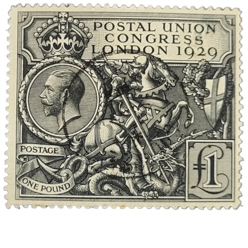 192 - 1929 GEORGE V PUC, VERY FINE, USED.