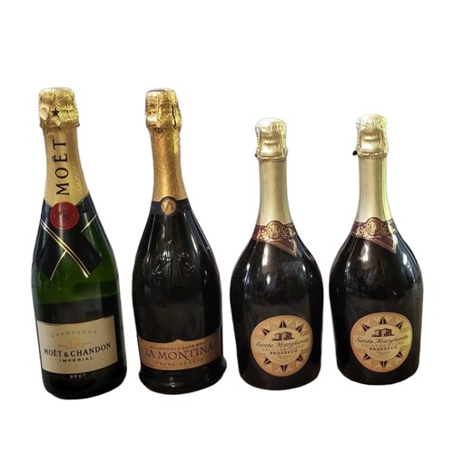 283 - A COLLECTION OF VINTAGE CHAMPAGNE
Comprising Moet and Chandon Imperial, La Montina gold label and tw... 