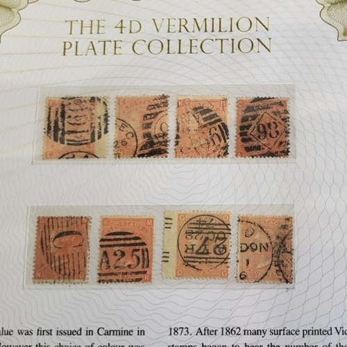 189A - A SET OF 4D VERMILLION PLATE POSTAGE STAMPS
Eight carmine stamps with frank marks in protective wall... 