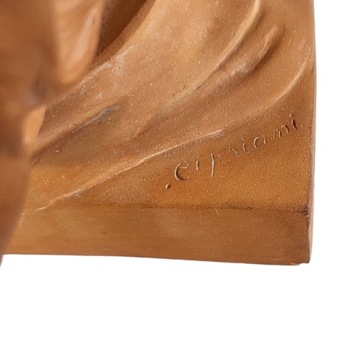 256 - UGO CIPRIANI, 1897 - 1960,A TERRACOTTA GROUP PORTRAIT BUST
Titled ‘Mother and Child’, signed lower r... 