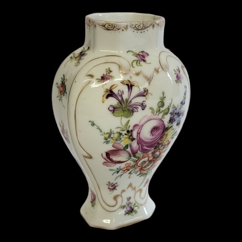 309 - HELENA WOLFSOHN FOR DRESDEN, A FINE 19TH CENTURY HARD PASTE PORCELAIN TEA CANISTER 
Polychrome paint... 