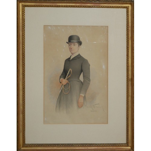 495 - FRANK NOWLAN, 1835 - 1919, A COLLECTION OF FOUR WATERCOLOUR PORTRAITS
Comprising two full length por... 