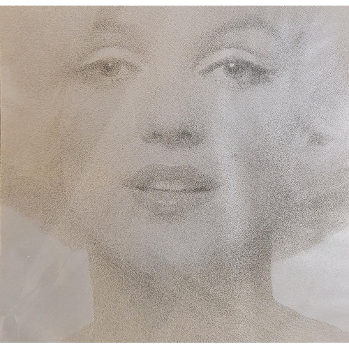 419 - BERT STERN, 1929 - 2013,MARILYN MONROE, ARTIST PROOF SCREEN PRINT ON SILVER FOIL MOUNTED TO WOVE PAP... 