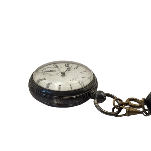 56A - R. MORRET OF CARDIFF, A LATE VICTORIAN LONDON HALLMARKED SILVER CASED GENT’S POCKET WATCH
The white ... 