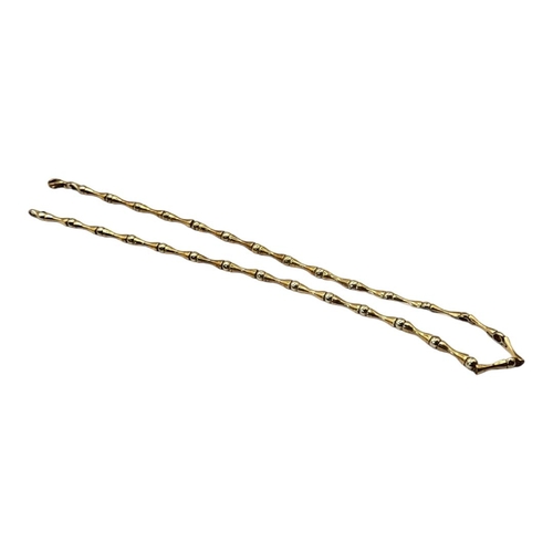 57A - A MID 20TH CENTURY HAM AND HUDDY 9CT GOLD NECKLACE 
Set with trace link chain, fully marked ‘375’, i... 