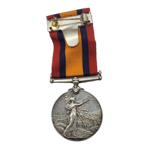 58 - A SILVER VICTORIA REGINA. SOUTH AFRICA MEDAL WITH RIBBON
Regimentally inscribed, ‘Orderly D. McLaren... 
