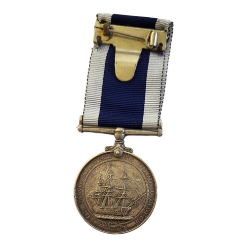 64 - A GEORGE V ROYAL NAVY MEDAL WITH CLASP & RIBBON FOR LONG SERVICE AND GOOD CONDUCT
Issued to, ‘89600 ... 