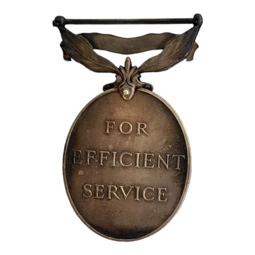 75 - SILVER GEORGE VI WORLD WAR II TERRITORIAL EFFICIENCY MEDAL
Suspended bar attached, issued to ‘453766... 